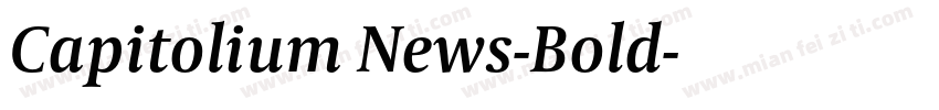 Capitolium News-Bold字体转换